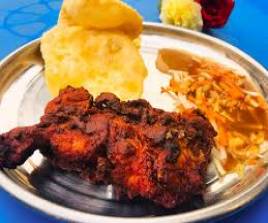 Tanduri Chicken With Luchi
