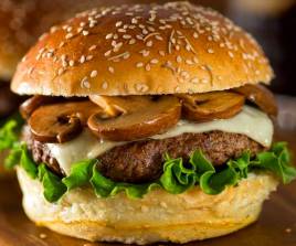Mushroom Beef Burger
